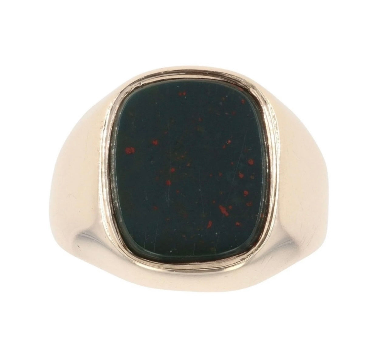9ct Yellow Gold Bloodstone Signet Ring