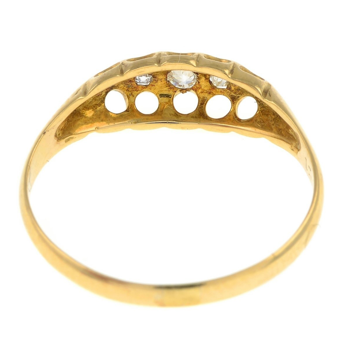 18 kt. Yellow gold 18kt 1917 Diamond Ring