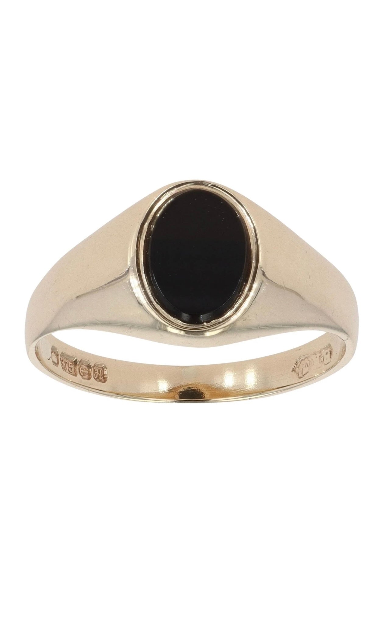 9ct Yellow Gold Onyx Signet Ring