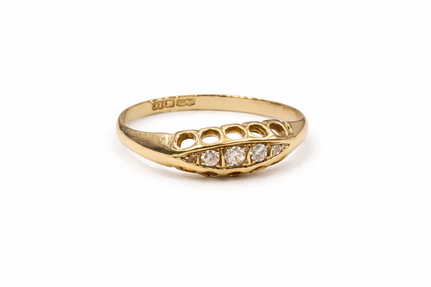 18 kt. Yellow gold 18kt 1917 Diamond Ring